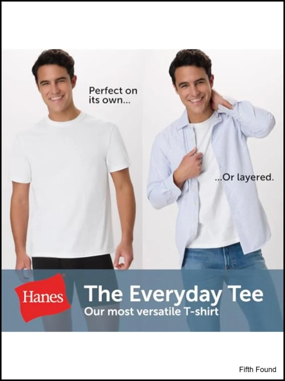 5-Pack Men's Cotton Crewneck Undershirt Tees Moisture Wicking Tagless